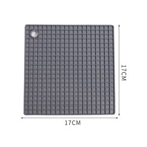 Tapis isolant thermique en silicone, carré, durable, doux, anti-chaleur, pour la protection des assiettes, des bols et des plats de cuisine - Product Image 3
