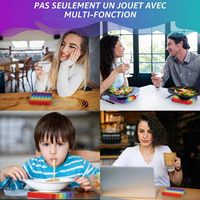 BDwing 2 pièces Jouet sensoriel à bulles en silicone anti-stress pour soulager l'anxiété, éducatif, pour enfants autistes et ayant des besoins spéciaux
