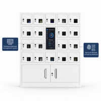 Armoire de recharge pour téléphones portables à 22 compartiments avec serrure à clé et blindage des signaux pour salles de réunion confidentielles OEM