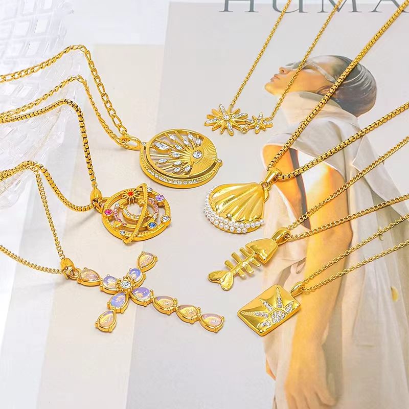 ladies cross necklace