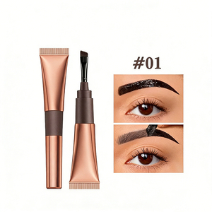 Crayon à sourcils imperméable facile à appliquer, technologie de teinture, brosse à lame portable, petit plateau incurvé, maquillage personnalisé OEM avec logo - Product Image 2