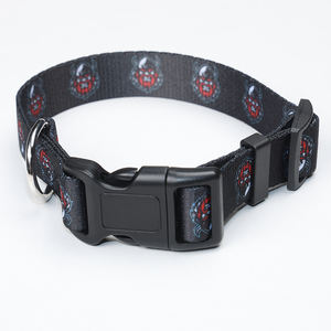 Anpassbares Basis-Hundehalsband aus <span class=keywords><strong>Nylon</strong></span> mit Ihrem Logo, Mehrfarbige Auswahl und Reflektorstreifen für den Täglichen Gebrauch - Product Image 1