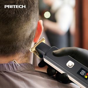 PRITECH tùy chỉnh điện tóc Clipper có thể sạc lại Mini Zero gapped t Blade tóc tông đơ - Product Image 3
