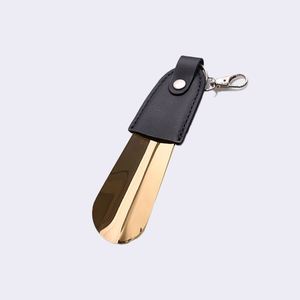 Calzador de Zapatos de Acero Inoxidable de Alta Calidad, Mini Calzador Portátil con Anillo para Llavero de Cuero - Product Image 4