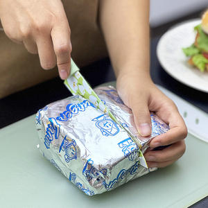 На заказ маслостойкая алюминиевая фольга, сотовая пергаментная бумага для выпечки, Упаковочная крафт-бумага, пищевая фольга, сэндвич-бумага для гамбургеров - Product Image 4