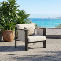 Aluminium Garten-Sofa Outdoor-Möbel Moderne Luxus-Terrassenmöbel Sofa-Set für Villa Hotel
