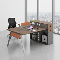 Table de bureau en bois moderne, robuste et pratique, multifonctionnelle, avec un grand rangement intégré