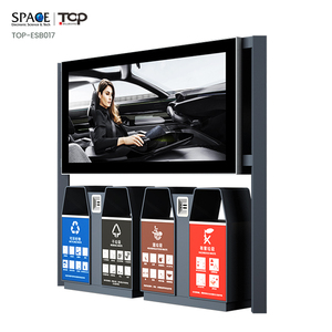 Đường Phố Bảng Điều Khiển Năng Lượng Mặt Trời Dấu Hiệu Thùng Rác Hộp Đèn LED - Product Image 2