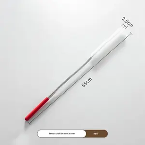 Desatascador de Tuberías Telescópico Portátil para Desagües, Inodoros, Duchas, Fregaderos, Herramienta de Limpieza de Desagües de Piso - Product Image 6