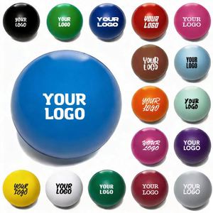 Manufacturer Durable Pressure Reduction Logo Color Printing Round Pu Foam Anti Squeeze Toys Stress Ball - Product Image 1