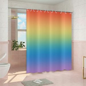 Kid's Boho Rainbow Shower <b>Curtain</b> Waterproof Bathroom Home Decor <b>with</b> <b>Hooks</b> Cute Girls and Colorful Design for Children - Product Image 3