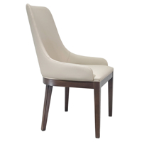 Chaise de restaurant et d'hôtel en bois massif au design simple et moderne, idéale pour les appartements et les hôpitaux