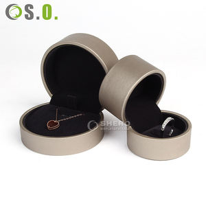 Boîtes d'emballage pour bijoux en cuir PU de qualité supérieure personnalisées en or pour collier, bracelet, bague, boucles d'oreilles, boîte à bijoux - Product Image 2