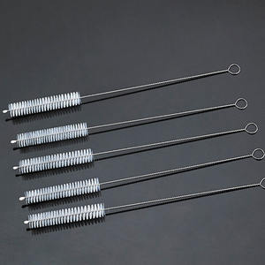 ניילון מברשת קש מנקה עבור זכוכית קשיות נירוסטה לשטוף שתיית צינור קש מברשות - Product Image 2