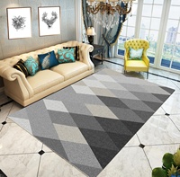 Nordischer Stil Abstrakter Geometrischer Muster-Teppich mit Niedrigem Flor für Wohnzimmer Modern