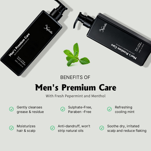 Shampooing <span class=keywords><strong>pour</strong></span> hommes personnalisé avec étiquette personnalisée, parfum frais et rafraîchissant, soin premium <span class=keywords><strong>pour</strong></span> hommes, parfumé à la menthe poivrée et au menthol - Product Image 5