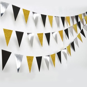 3M triángulo colgante boda decoración guirnalda de fiesta de papel Cadena de favores - Product Image 5