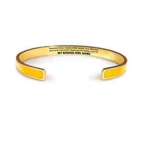 ठीक कस्टम मेरे बैज लड़की गैंग रंग के अंदर रंग के रंग का चूरा रंग रंगीन बयान प्रतिज्ञा ब्रेसलेट - Product Image 3