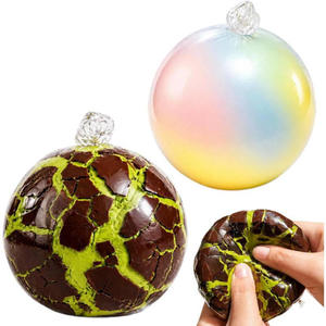 Juguete de pelota blandita con gradiente de arcoíris, juguete suave para aliviar el estrés, para niños, adultos, oficina, escritorio, diversión y juego sensorial - Product Image 3