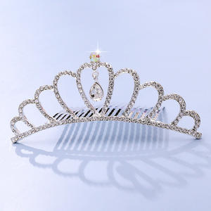 All'ingrosso moda colorata strass per bambini corona Festival Performance capelli capelli capelli diademi corona per bambine e bambini - Product Image 4