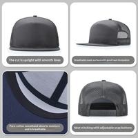 Gorra Trucker Estilo Camuflaje 168, 7 Paneles, Visera Plana, Malla Transpirable, Cierre a Presión, Gorras Trucker para Adultos, Gorras Camo