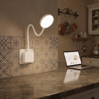 Lampe murale tactile LED polyvalente à intensité variable, protection oculaire, design pliable CCT, pour chambre, bureau, salon, couloir