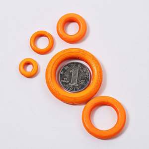 ACASAARTO LP230414 Anillo de madera redondo sin terminar de colores sólidos Fabricación de joyas DIY con cuentas de madera - Product Image 5