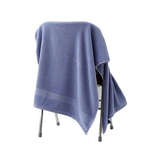 ผ้าขนหนูอาบน้ำผ้าฝ้ายธรรมดา 70x140 ซม. ผ้าฝ้ายแท้เนื้อนุ่ม สำหรับใช้ในบ้าน ชุดผ้าขนหนูสีพื้นรูปสี่เหลี่ยมผืนผ้า - Product Image 2