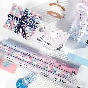 กระดาษห่อของขวัญวันเกิด80กรัม43*300ซม. กระดาษห่อมันลายการ์ตูนสำหรับวันวาเลนไทน์2024 - Product Image 3