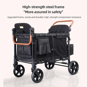 Cochecito Doble para Bebés de Alta Calidad para <span class=keywords><strong>Camper</strong></span> Van, Tubo de Acero, Plegable, Tipo Push-Pull, para Sentarse, para Acampar al Aire Libre - Product Image 3