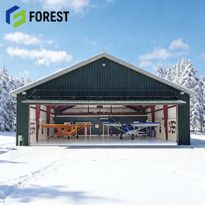 Hangar de Aviones con Estructura de Acero Prediseñada de Diseño Moderno, Diseño de Marco de Portal para Aviones Comerciales con Servicio de Diseño - Product Image 1