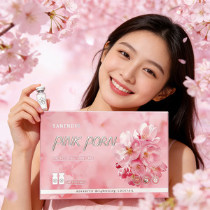 PDRN Pink <b>Face</b> Serum OEM Peptide Skin Repair Radiance Anti-aging Hydration Rejuvenation Firming Whitening Deep Repair Solution - Product Image 3