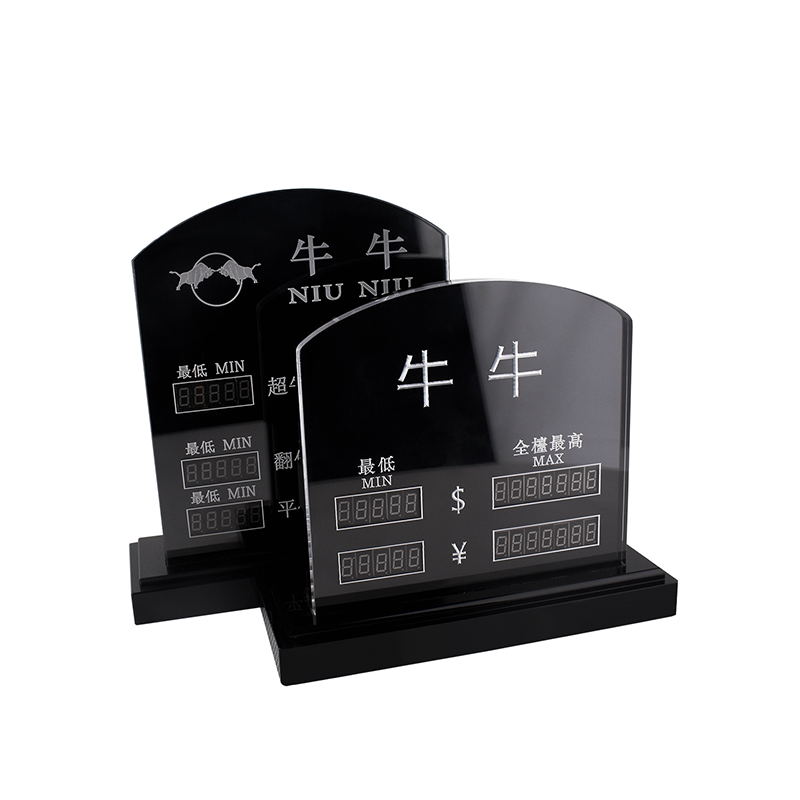 YH, роскошные аксессуары для покера Niu, светодиодный акриловый кнопочный дисплей