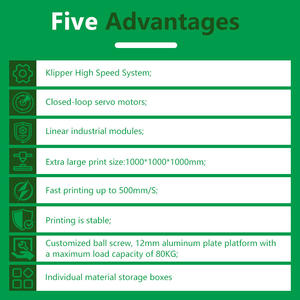 1000*1000*1000mm Enclosed Commercial <strong>3d</strong> Statue Printer Large Figurines Single-color High Accuracy FDM <strong>3d</strong> Printer Machine - Product Image 5