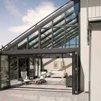Véranda de balcon d'appartement à rupture de pont thermique, sur mesure, en aluminium, avec verre isolant, moderne, triangulaire, écologique, pour patio extérieur