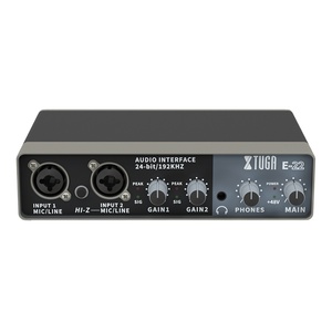Carte son USB Xtuga E-22 <span class=keywords><strong>5</strong></span> étoiles <span class=keywords><strong>Studio</strong></span> M - Ensemble audio portable 2 canaux pour enregistrement <span class=keywords><strong>studio</strong></span> sur ordinateur/téléphone - Product Image 1