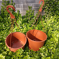 Mur suspendu balcon mur plante succulente suspendu orchidée pot de fleurs en plastique pot suspendu style blanc