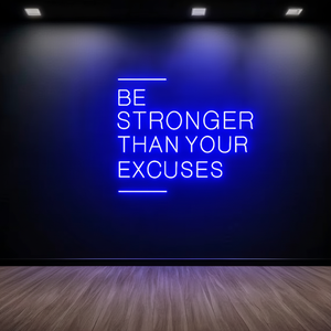 Letrero de Neón 'Eres Más Fuerte que tus Excusas', Letrero de Neón Grande para Pared de Gimnasio, Ideas para Gimnasio, Letrero Motivacional para Ejercicio, Decoración para Gimnasio - Product Image 4