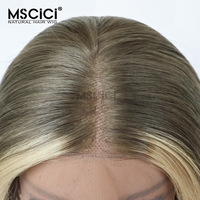 Perruque Lace Front Transparente MSCICI 13x6 en Cheveux Humains Vierges Birmans, Motif Ondulations Profondes, Densité Personnalisable, 100% Cheveux Humains