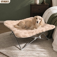 CANBO Lit surélevé imperméable pour chien de haute qualité, portable et extérieur avec cadre en acier pour animaux de compagnie