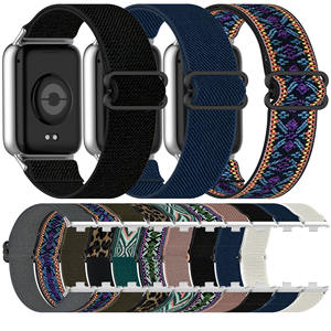 <span class=keywords><strong>Correa</strong></span> de reloj tejida de nailon elástico ajustable para mujer <span class=keywords><strong>Compatible</strong></span> con Redmi <span class=keywords><strong>5</strong></span>/<span class=keywords><strong>4</strong></span> <span class=keywords><strong>Mi</strong></span> <span class=keywords><strong>Band</strong></span> 8/9Pro Smartwatch pulsera reemplazable - Product Image 2