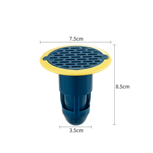 Protezioni per Scarichi Colorate - Varie Tonalità (Giallo - Blu, Bianco Grigio), Filtro Efficiente per Capelli e Detriti, per Scarichi di Lavandini e Bagni - Product Image 1