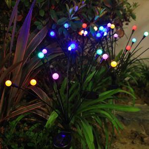 <strong>Solar</strong> Powered IP65 Pathway Decoration Landscape 6/8/10 Heads Led Swaying <strong>Firefly</strong> <strong>Light</strong> <strong>Solar</strong> Garden <strong>Light</strong> - Product Image 3