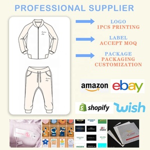 Conjunto de ropa con logotipo personalizado para niños, conjunto de Sudadera con capucha y pantalón de chándal con estampado de algodón para niños - Product Image 4