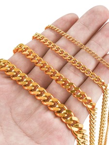 Collar de Acero Inoxidable para Hombre, Cadena Cubana Gruesa Estilo Miami para Mujer, Joyería Metálica Estilo Rock Punk, Regalo, Chapado en Oro, Gargantilla - Product Image 6