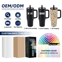 Vaso Térmico Personalizado de 40 Oz para Exteriores, Taza de Viaje de Acero Inoxidable con Asa y Tapa con Pajita Plegable