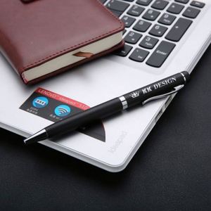 <b>Personalized</b> Business Gift Set Custom Logo PU Leather <b>Keychains</b> Card Holders & Pens with Digital Printing for Corporate Branding - Product Image 3