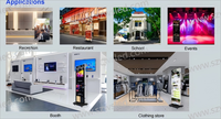Display LED P1.53 per Interni/Esterni, Schermo LED Pieghevole per Pubblicità in Centri Commerciali, Negozi e Ascensori