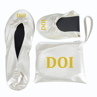 Vente en gros de pantoufles grecques personnalisées pour lettre de sororité, chaussures de ballet, décoration pour fille