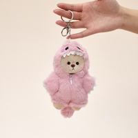 Costume de dinosaure 30 cm, ours en peluche Lina, cadeau mignon pour Halloween et Noël pour garçon et fille, T-rex vert de 12 pouces avec capuche, jouet en peluche animal en peluche